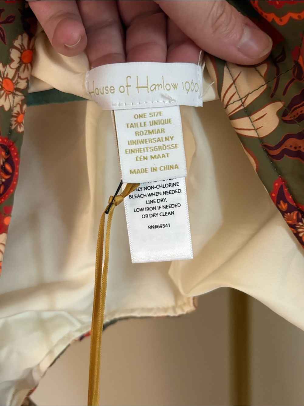 House of Harlow 1960 Floral Paisley Quilted Cropped Jacket - Green - Picture 4 of 5